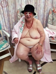 Sexy granny striptease